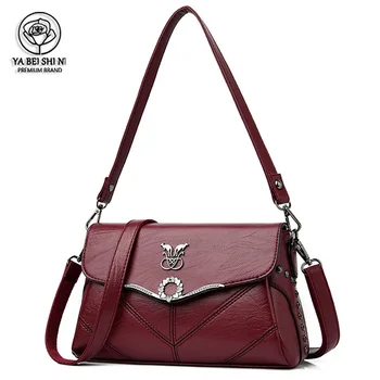 

Flip small square bag women Messenger Bags High quality Handbag kangaroo crossbody bags for women shoulder bag sac a main femme