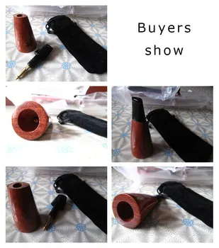 

30-50 Ring Retro Wood Cigar Pipe Holder Extended Nozzle Tube Smoking Gadget Accessories Portable Unique Gift Give Husband