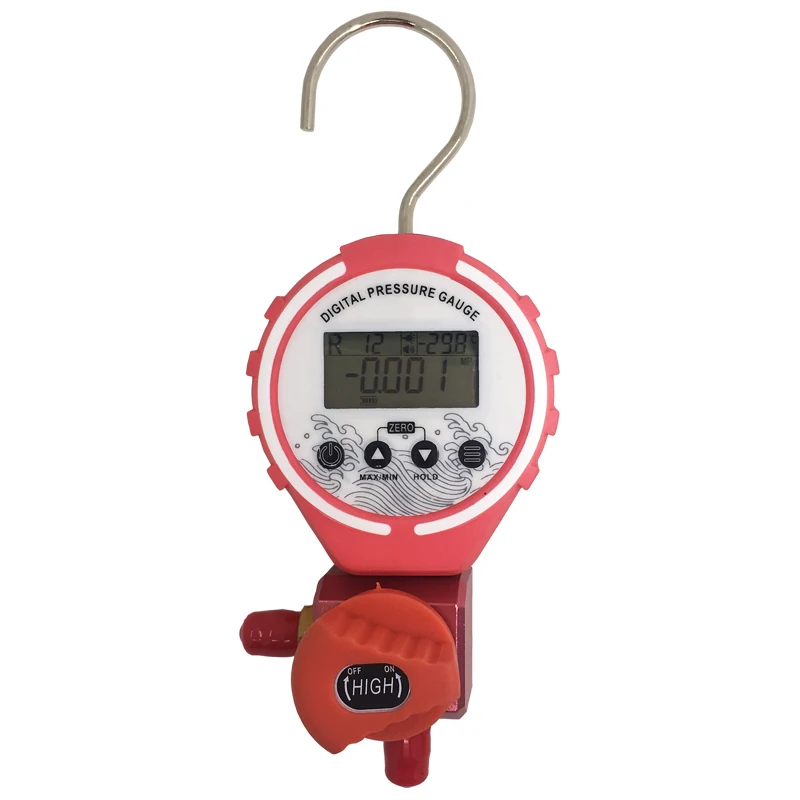 

Manifold Refrigeration Pressure Gauge Digital Vacuum Pressure Manifold Tester Meter HVAC Temperature Tester