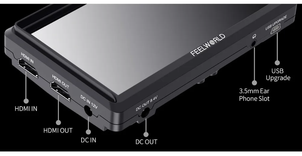 FEELWORLD FW568 5,5 дюймов на поле камеры DSLR монитор небольшой Full HD 1920x1080 ips видео фокус Assist 4K HDMI включает Наклонный рычаг