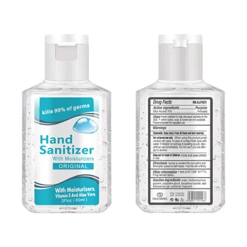 

60ml Disposable Disinfectant Hand Sanitizer 75 Degree Alcohol Quick-drying Disposable Hand Gel Disinfectant