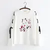 Summer Women's clothing cosplay Anime fox printed cross ribbon Women Lolita Girls' T-shirt harajuku spring Top skirt hoodies ► Photo 3/6