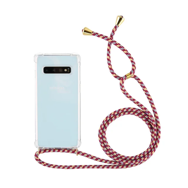 2020 Cord Lanyards Phone Case For Samsung S10E S10 Plus Note 8 9 Soft Cover For Samsung Note 10 Plus Shockproof Shell Cover cute samsung cases Cases For Samsung