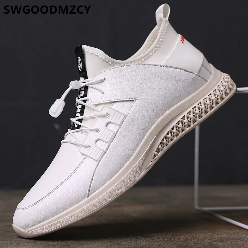 Elevator Shoes For Men White Sneakers 