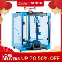 Ender-6 3d Printer Kit Hoge Precisie Groot Formaat Printer 3D, Stilte Moederbord TMC2208 Creality