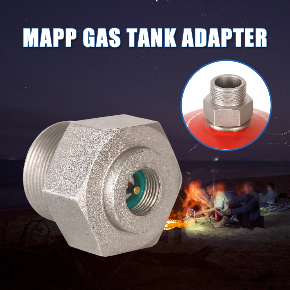 

Stove Connector Gas Tank Adapter Camping Converter Propane MAPP Refill Burner LPG Flat Cylinder Adapter Safe Save for Russiav