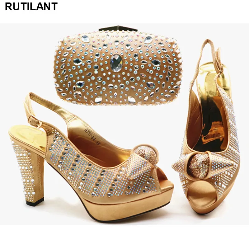 

Latest Design Women Shoes and Bag Set In Italy Italian Designer Shoes and Bags Matching Set Shoe and Bag Italian Design Set