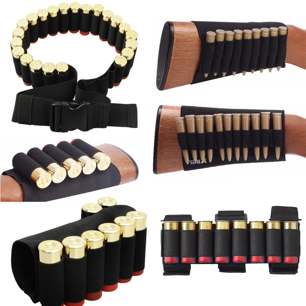 Gun-Accessories Shell-Holder Bullet-Bag Cartridges Buttstock Airsoft Tactical Military
