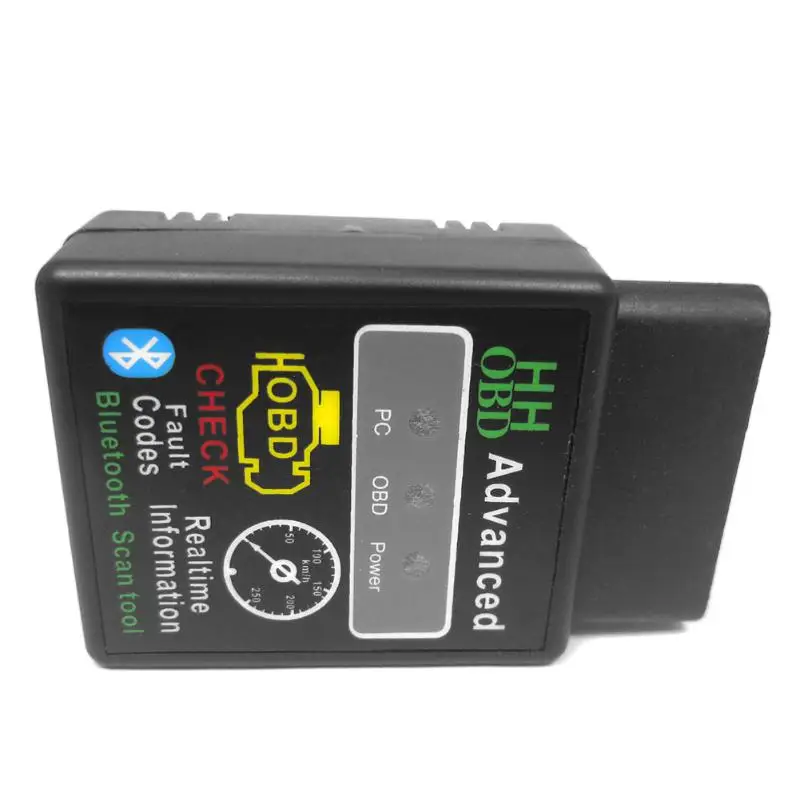 Мини HHOBD Bluetooth OBD2 сканер ELM327 V1.5 OBDII автомобильный диагностический инструмент для Android PC автоматический сканер считыватель кодов