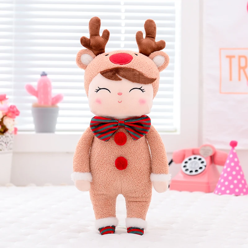 

Metoo Plush Toys Angela Christmas Dolls With Box Dreaming Girl Plush Deer Stuffed Gift Toys for Kids