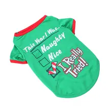 Christmas Pet Shirt Jacket Short Breathable Dog Puppy Clothes Costume Festival 634E