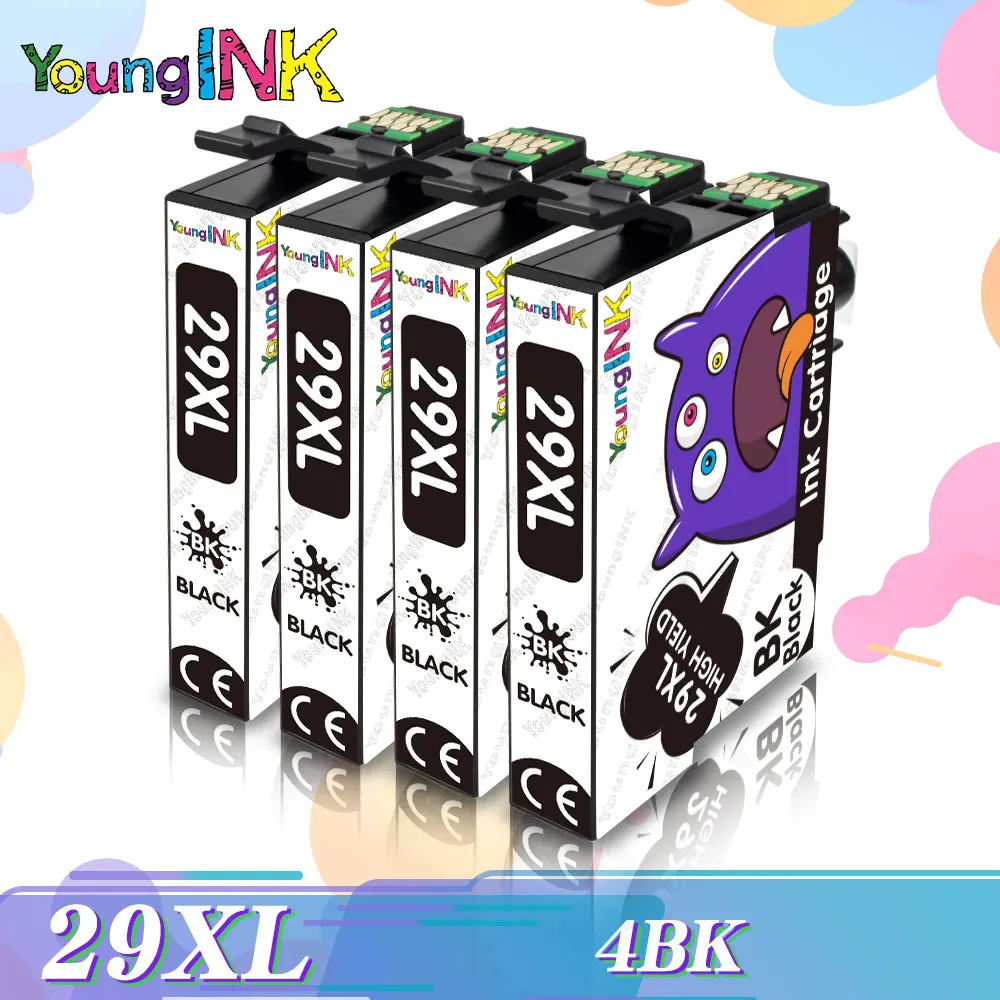 

Чернильные картриджи 4BK T2991XL, T2991 для принтера Epson 29XL XP-452, XP332, XP342, XP345, XP435, XP432, XP442