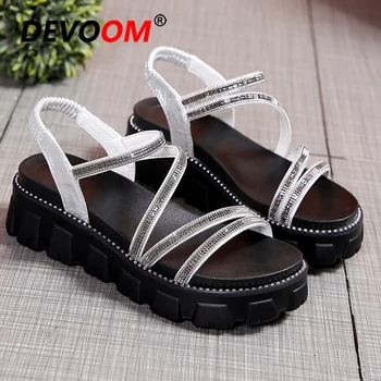 

Fashion Platform Sandals Women Sandalias Mujer 2020 Non-Slip Slippers Glitter Ladies Sandals Flat Summer Shoes Sandalia Feminina