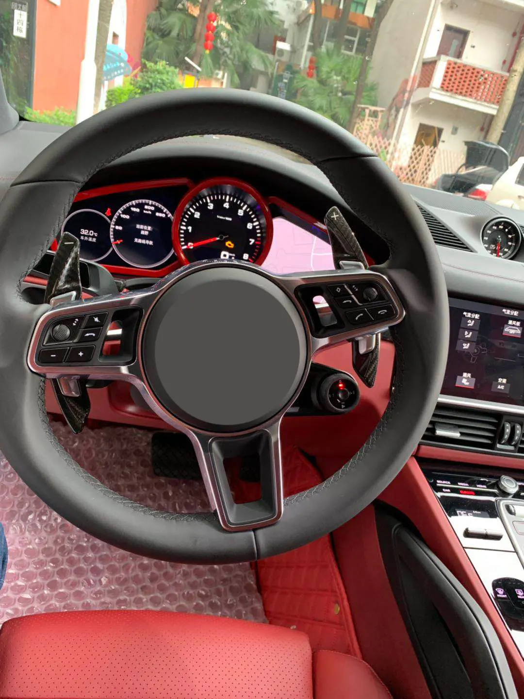 Для Porsche Macan Cayenne Panamera руль переключения передач Расширение Настоящее углеродное волокно автомобиля сдвиг накладка весло DSG