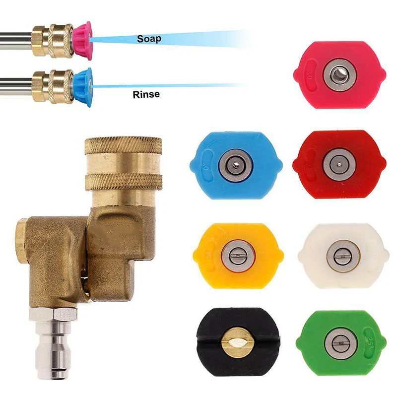 

Rotary Spray coupler Quick-connect Pivoting Lawn mowers Adjustment High Pressure Washer Kit