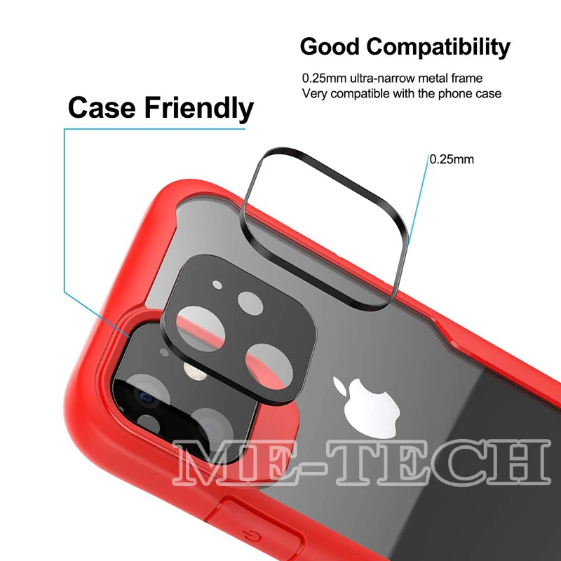 100 шт 3D полный охват задняя камера объектив стекло протектор экрана для iPhone 11 Pro Max
