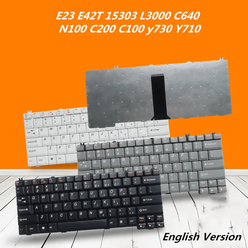 Ноутбук Английский Клавиатура для ноутбука LENOVO E23 E42T 15303 L3000 C640 N100 C200 C100 y730 Y710 Тетрадь Palmrest верхняя крышка