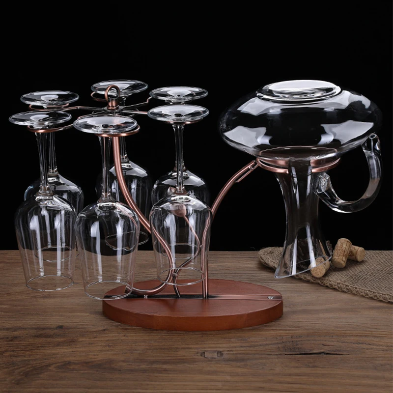 

Стеклянный графин, Стеллаж Для Хранения Винных Бокалов, подставка для стаканов, украшение для дома, металлическая полка для бара, отеля, кухни
