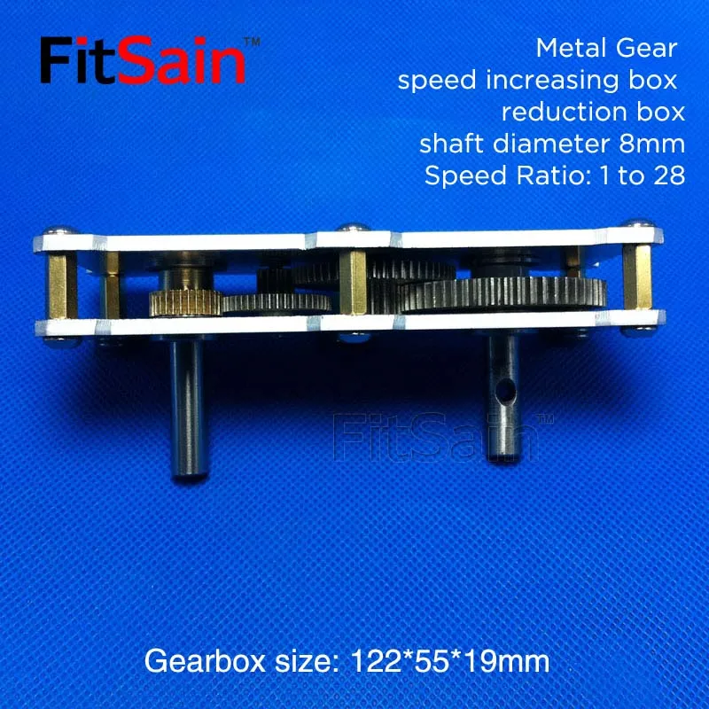 FitSain Reducer speed-up box 1 to 28 Metal Gear accelerator large torque