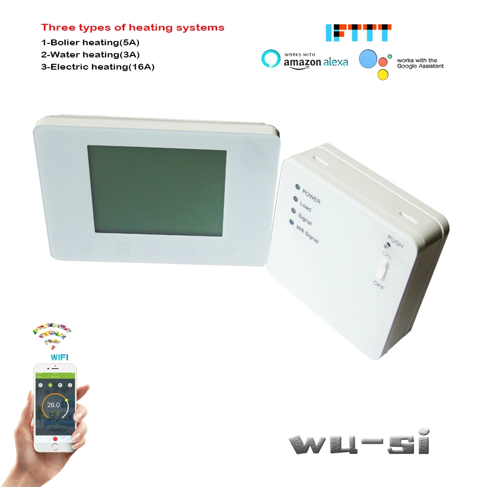 APP WIFI&RF wireless thermostat for floor heating system?3A/5A/16A Optional