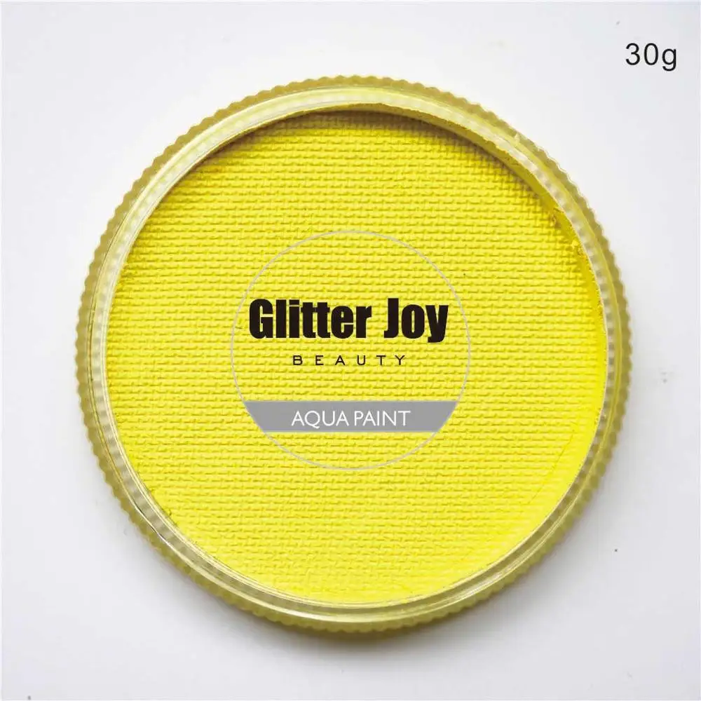 Light Yellow 30g/pc Non-Toxic Water Based Professional Body Painting Makeup for Cosplay Festival or Party 2