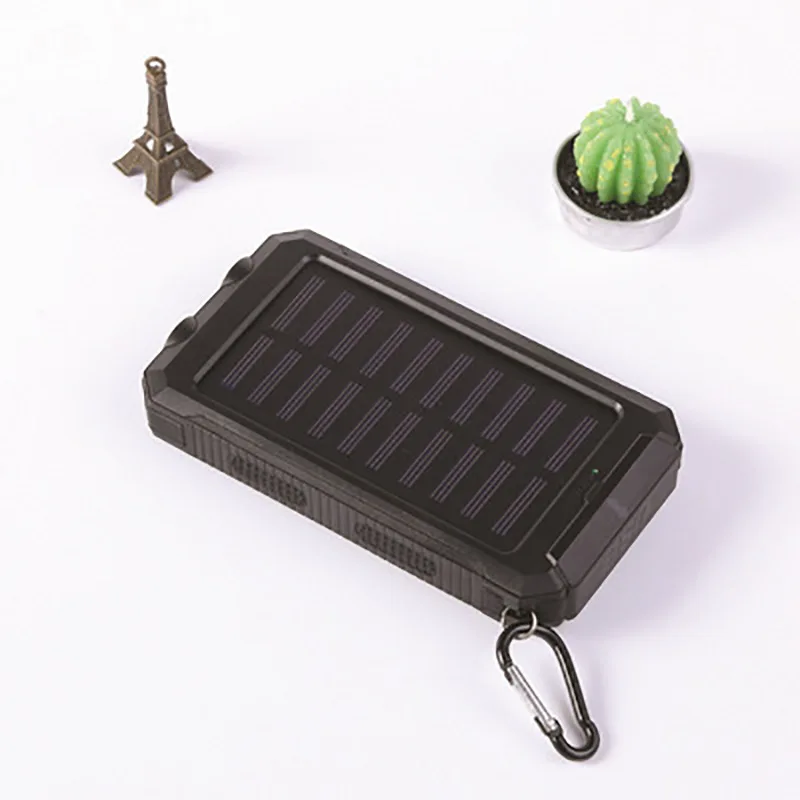 anker powercore 20000 Solar Power Bank 20000mAh Waterproof Portable Solar Charger Powerbank External Battery Pack Power Bank with LED Camping Light power bank 30000mah Power Bank