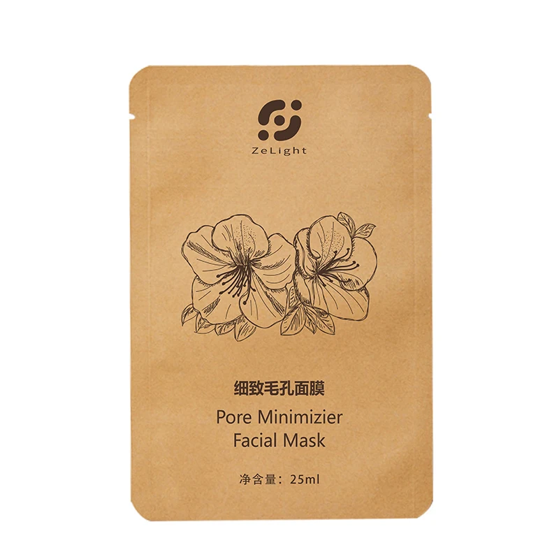 pore minimizer Mask LINGXI маска для лица Отбеливающая увлажняющая против акне минимайзер пор маска лист Витамин С коллагеновый лист для лица - Цвет: pore minimizer Mask