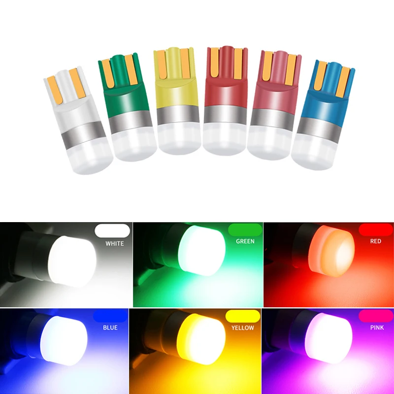

1/2/4pcs new t10 led canbus 3030 smd t10 w5w car clearance lights 12v 24v reading lamp Auto dome door bulb white ice blue 6000k