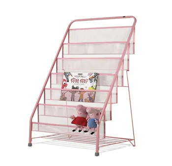

Children's picture book rack kindergarten bookshelf iron baby magazine storage storage floor rack children's newspaper rack