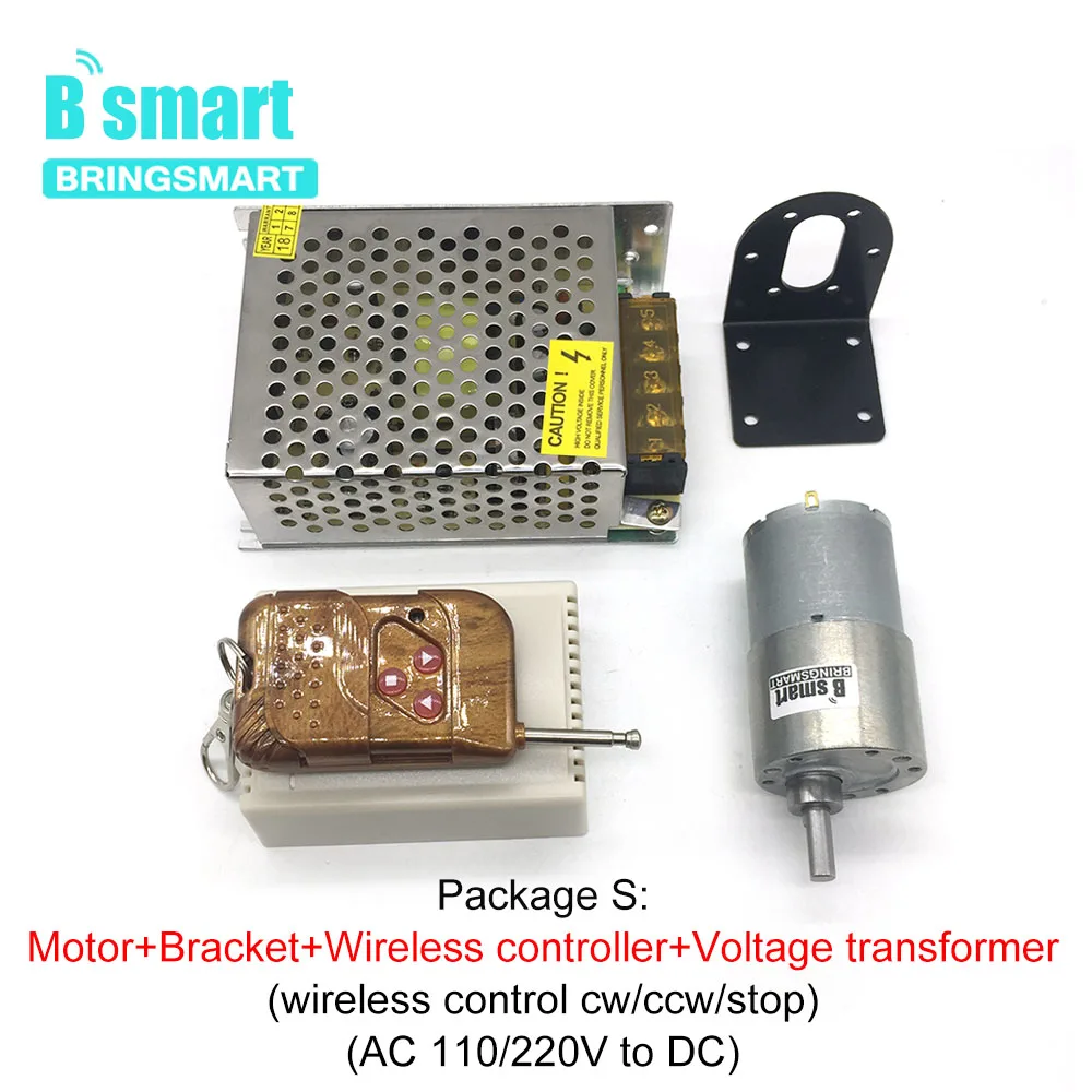 Bringsmart DC мини-Мотор 12 Вольт 24 в коробка передач для игрушек интеллектуальное оборудование обратная металлическая Шестерня ed электродвигатель JGB37-3530