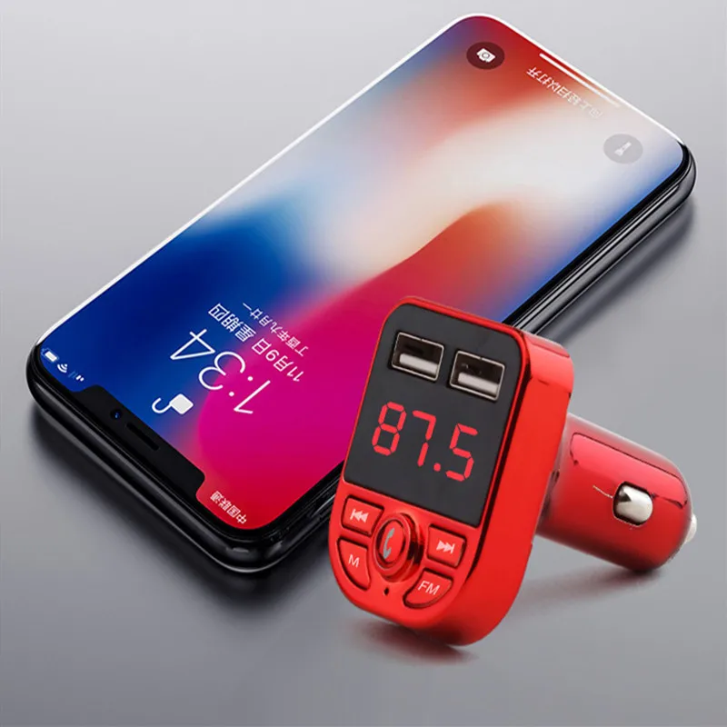 Аудио Bluetooth 5,0 стерео приемник Автомобильный MP3-плеер 3.1A Быстрая зарядка fm-передатчик радиомодулятор трансмиссор передатчик