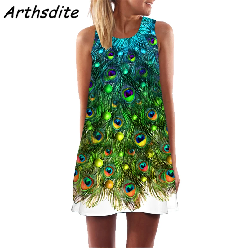 Arthsdite 2019 женское летнее сексуальное богемное пляжное платье без рукавов с