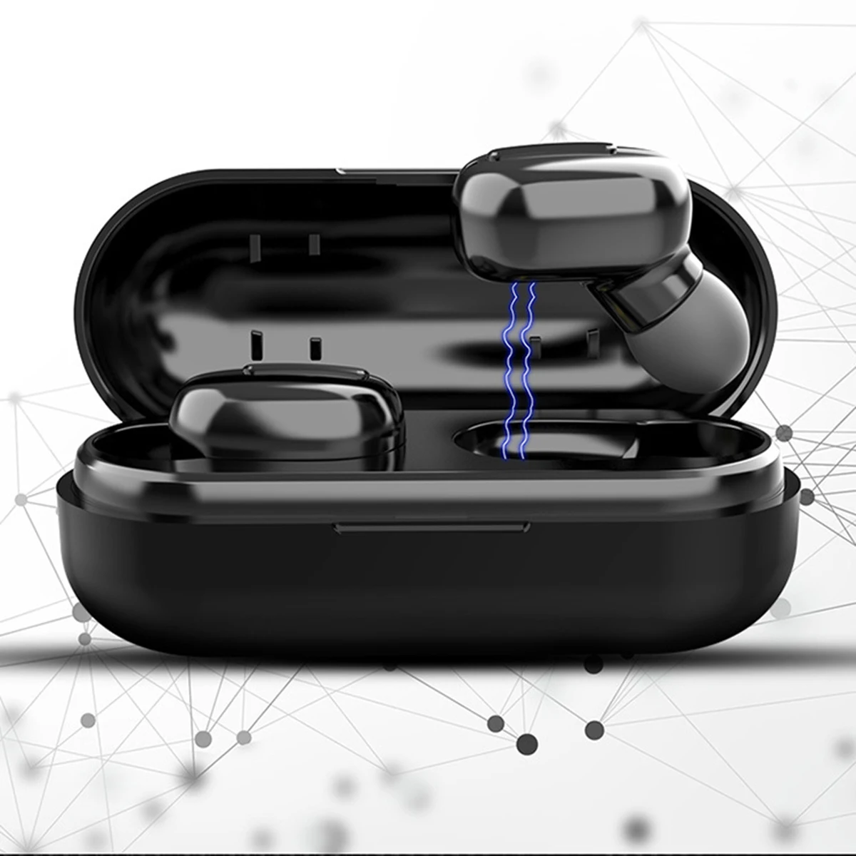 SOONHUA Wireless Earphone Waterproof Headset In Ear Sports Earbuds Headphone Earphones With Charging Bin USB Cable Dropshipping