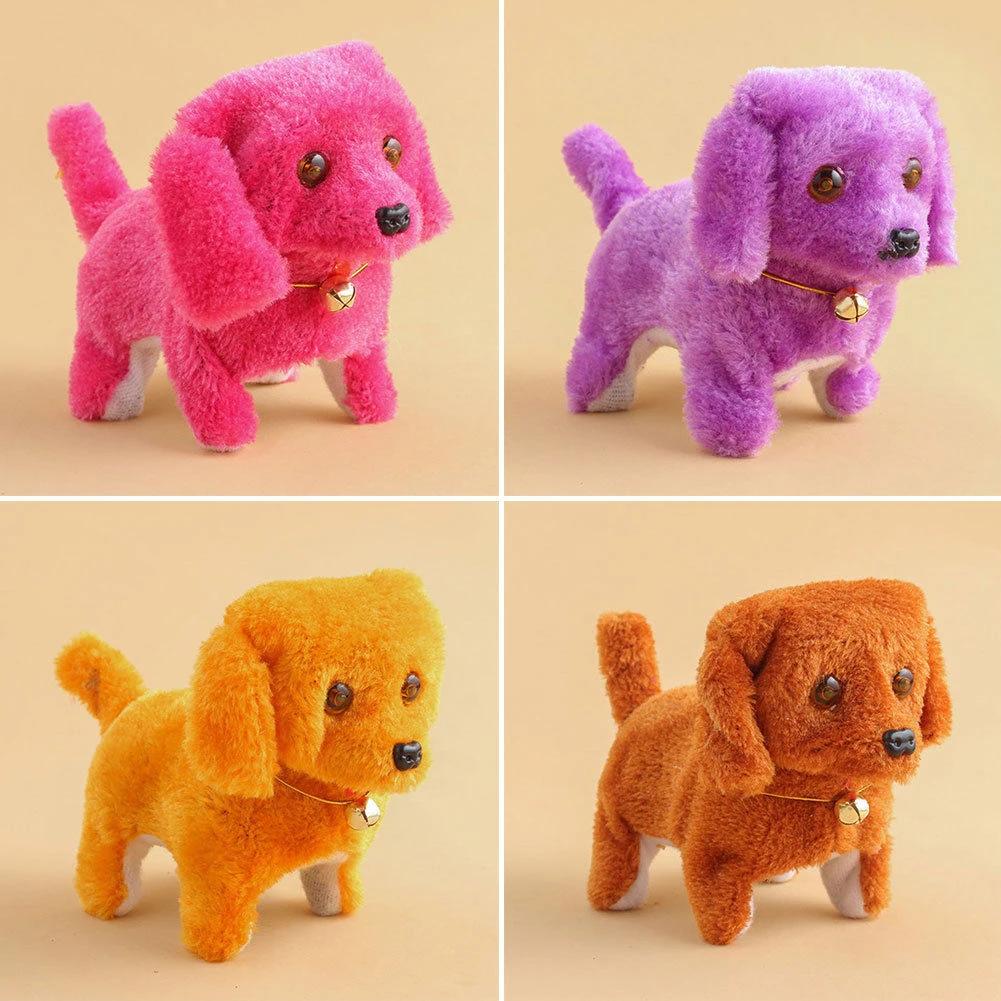 Электронные прогулочные плюшевые Красочные колышек для собаки лай мимики интерактивные детские игрушки ребенок Рождественский подарок для детей
