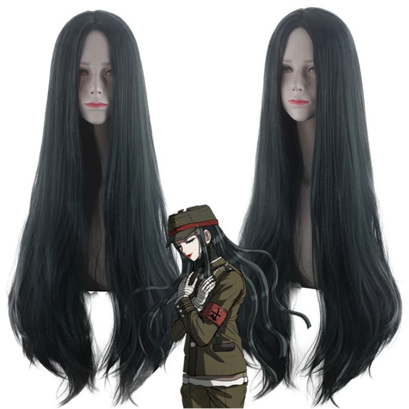 Danganronpa: триггер Happy Havoc Korekiyo Shinguji темно-зеленый цвет косплей парик ролевые игры