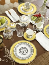 

Austin Jungle Tea Set Bone China Tea Pot Set Coffee Mug Set Coffee Pot Creamer Sugar Bowl Tea Cup With Saucer Set Dinnerware Set