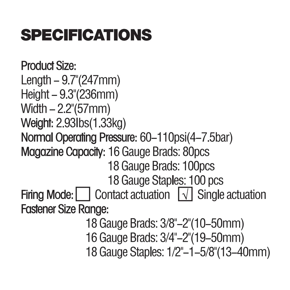 Push Mini Hand Metal Rotary Dual Mode Rotatable Electric Stapler Staple Nails Set FUJIWARA 3-in-1 Carpenter Pneumatic Nail Gun 18Ga/20Ga Woodworking Air Stapler F10-F50 T20-T50 440K Nails Carpentry Decoration
