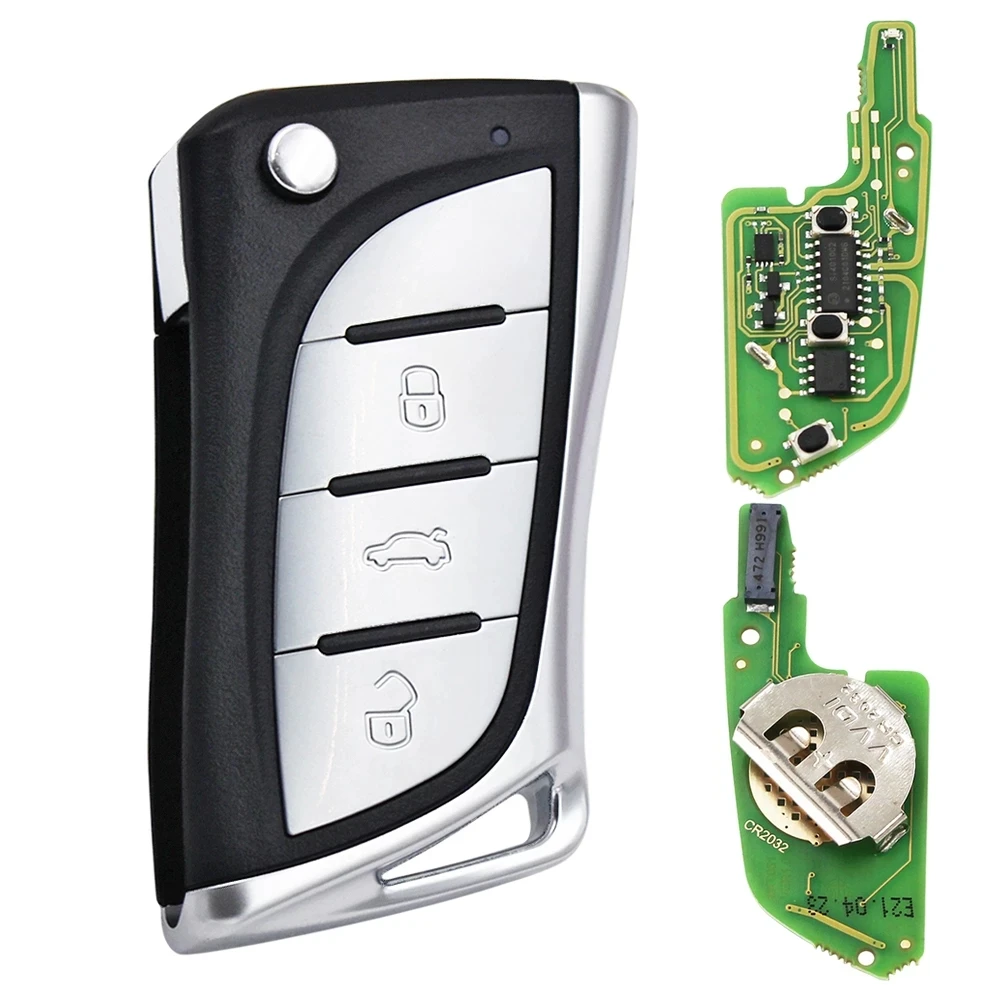 Xhorse Universal XEDS XEMQB XEKF20 XEFK21 XELEXO VVDI Super Remote with Electronic Super Chip Car Key 1/3/5pcs for VVDI Machine car remote key car key