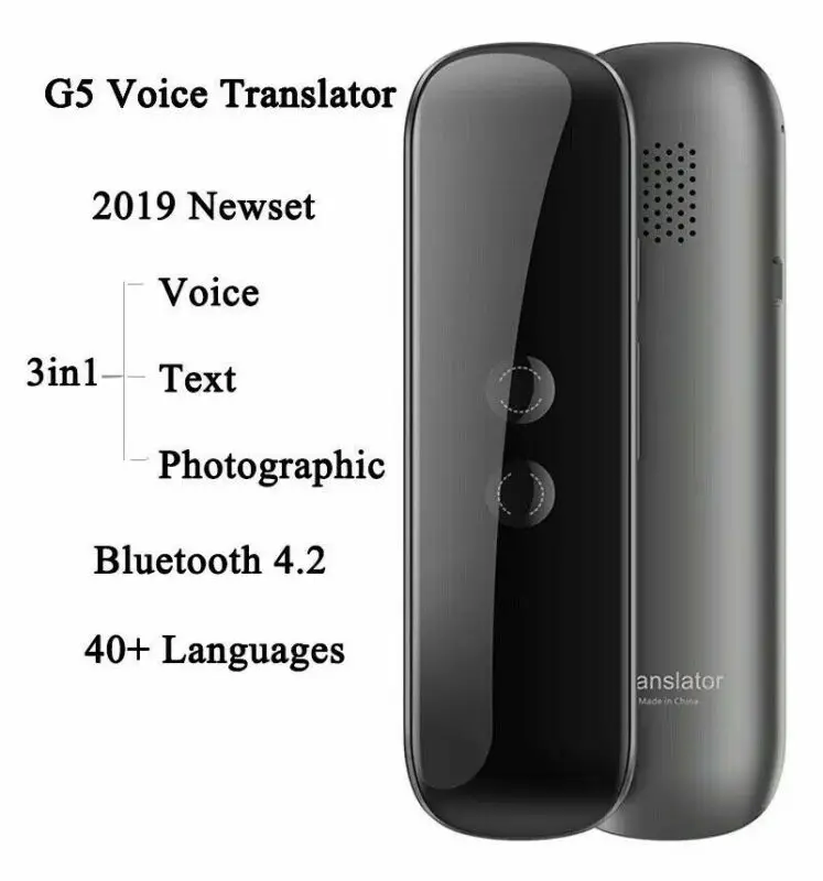

Portable Instant Voice 2-Way Translator BT 40 Languages Translation Travel New