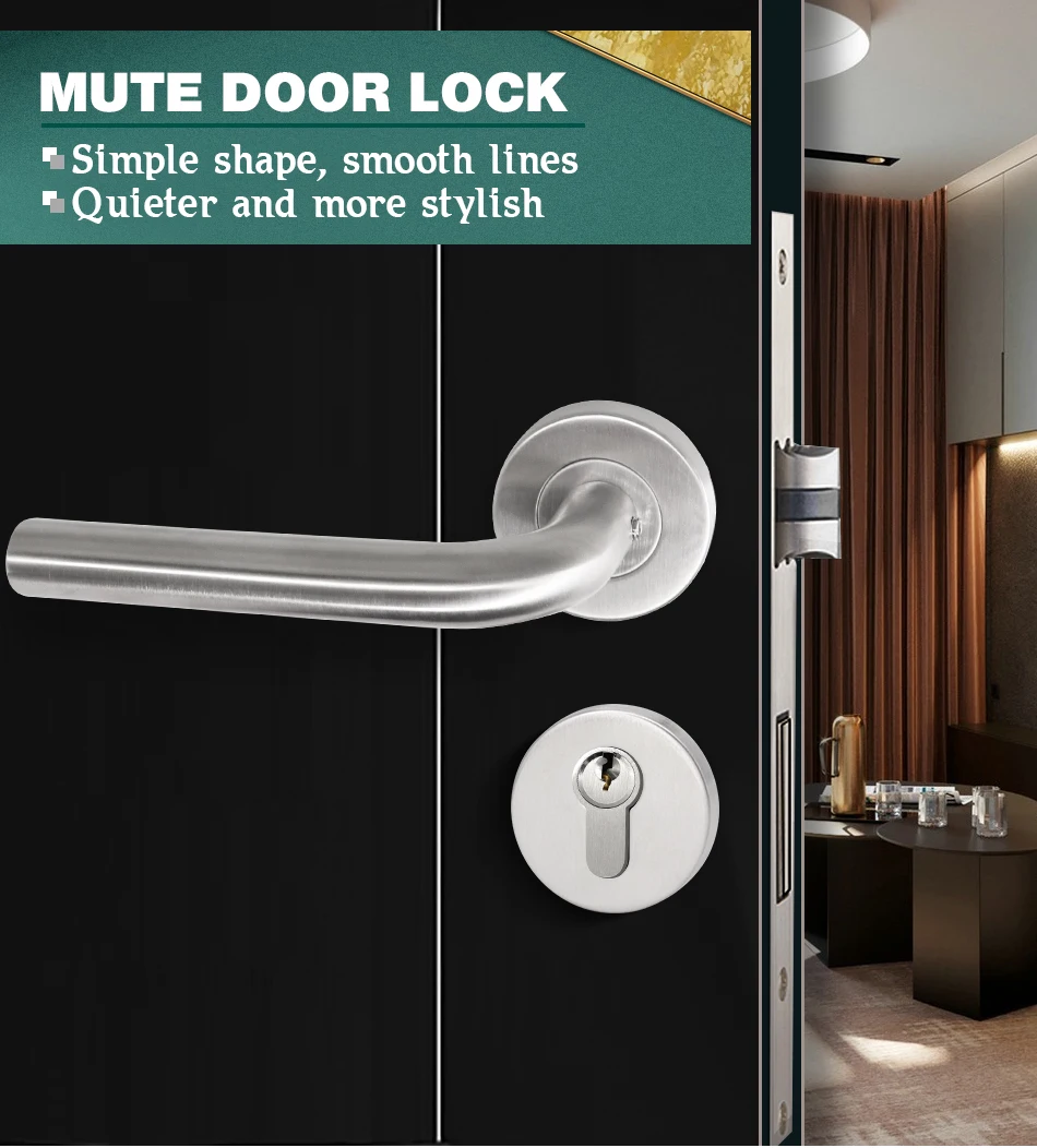 Lh1001商用ステンレス鋼 304チューブドアレバーハンドルレバードアハンドル ドアハンドル Aliexpress