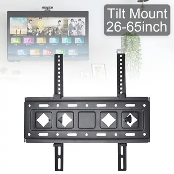 

C43 Universal Load-bearing 60KG TV Wall Mount Bracket Flat Panel TV Frame 15 Degrees Tilt for 26 - 65 Inch LED Monitor