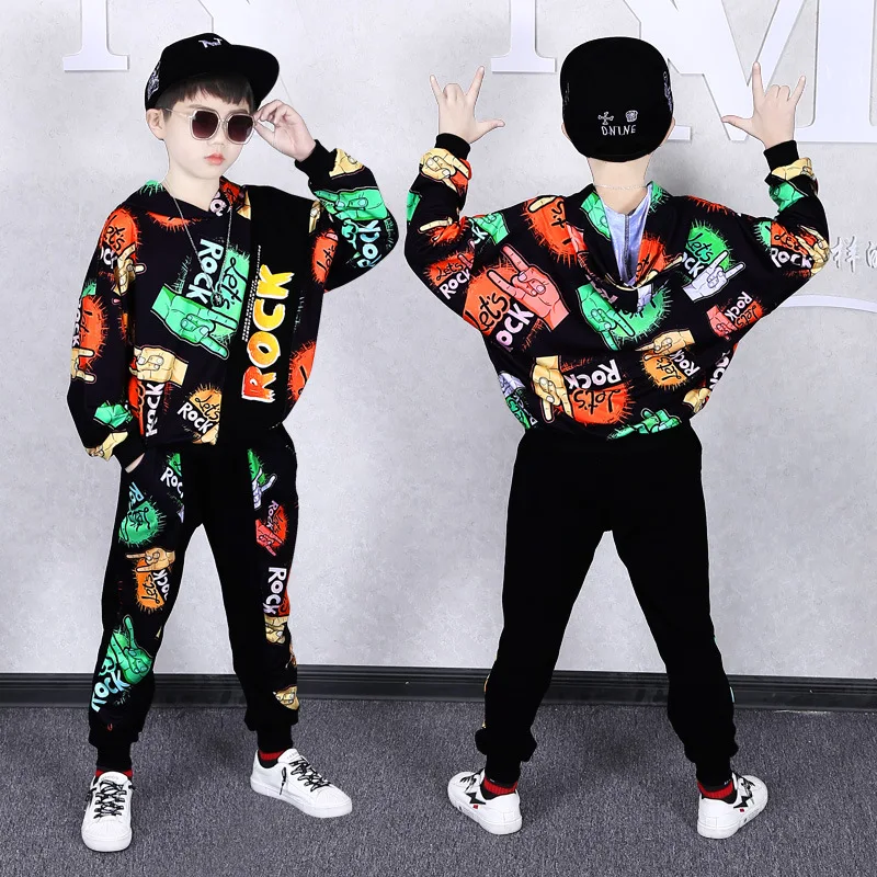 High Quality Boys Clothes Set Sweatshirt Pants 2Pcs Kids Tracksuit Spring Autumn Sports Suit Boys Outfits Children Clothing