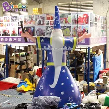 Ручная работа надувной Маг с 4,5 м/Волшебный старый человек infatable мультфильм/большая Волшебная кукольная модель рекламная игрушка