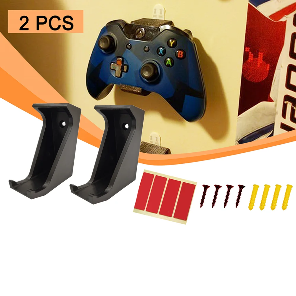 Support mural pour manette de jeu PS4 Xbox One, accessoires de jeu, support  rapide, autocollant à vis, meilleure qualité, 2 pièces - AliExpress