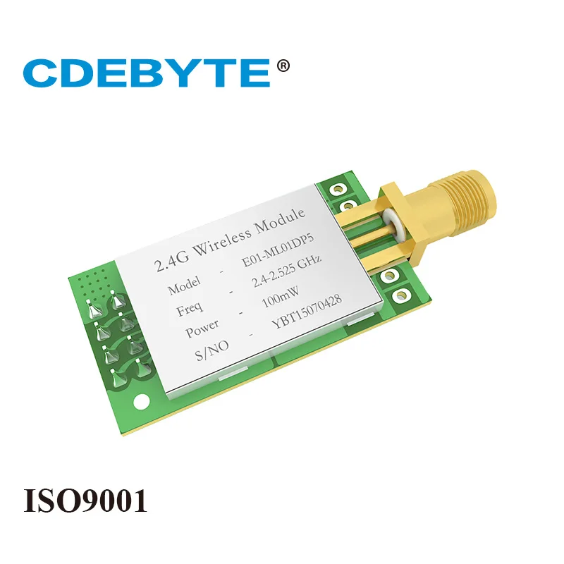 Ebyte E01-ML01DP5 2,4 GHz nRF24L01P IoT RF модуль скандинавский nRF24L01 PA LNA 20dBm 100mW 2,4g приемопередатчик