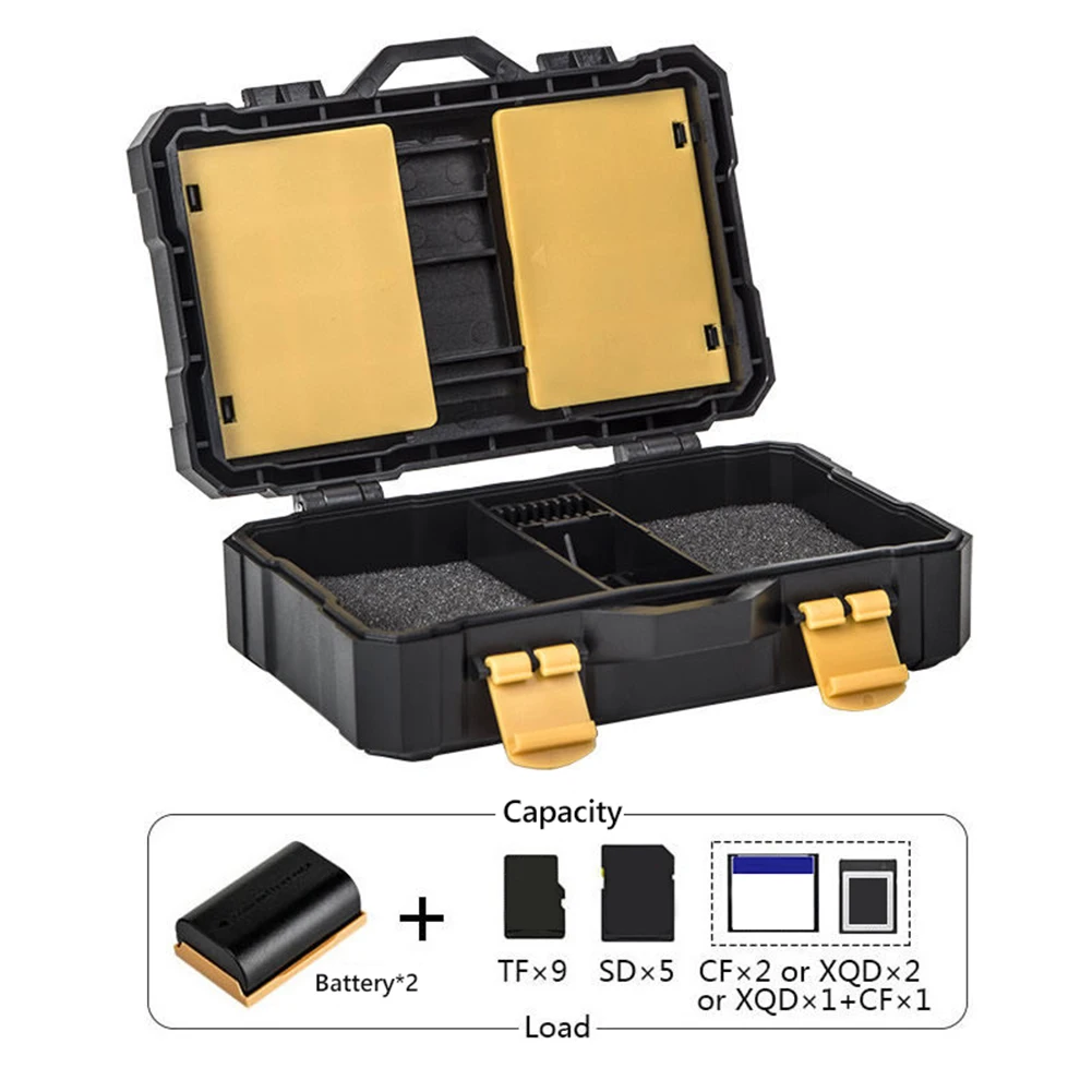 DSLR Camera Battery Protective Box SD TF Memory Card Storage Case Holder For Funda Para Baterias Camara LP-E6 Sony FZ100 |