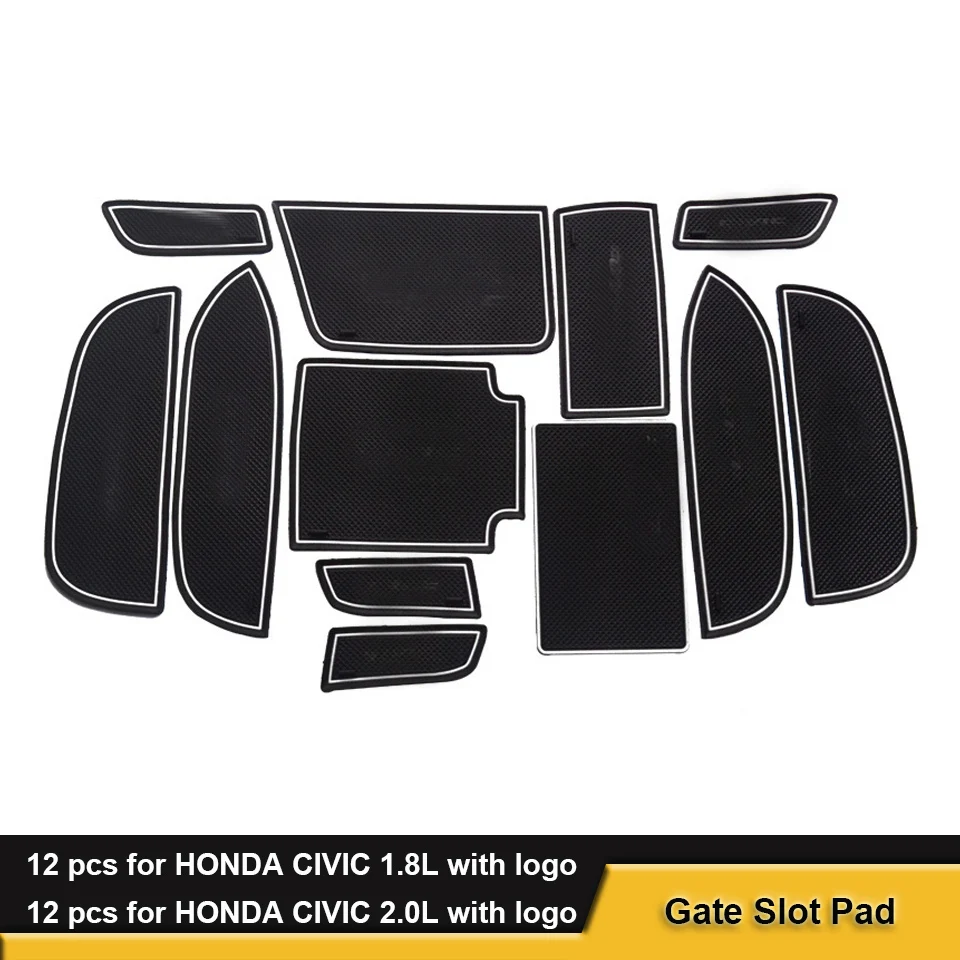 Коврики с отверстиями для ворот подстаканники HONDA CIVIC 2011 02017 противоскользящий