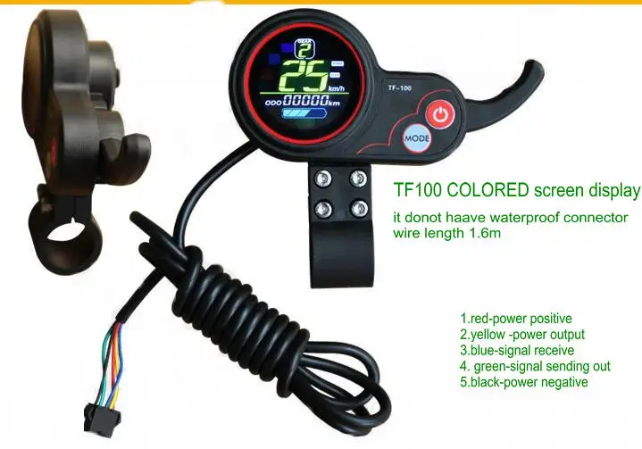 24v36v48v60v 1500 Вт-3000 Вт BLDC контроллер и ЖК-дисплей с дроссельной заслонкой белый/цветной экран Электрический скутер MTB детали для электровелосипеда