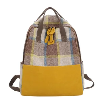 

New Multi-Color Fashion Versatile Backpack 2019 Ladies Backpack Girl Boy Student Canvas Backpack Large Capacity Package 1125