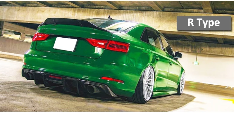 A5 S5 много стилей углеродного волокна спойлер на задний багажник, крыло для AUDI A5 S5 4 двери автомобиля Стайлинг 2013